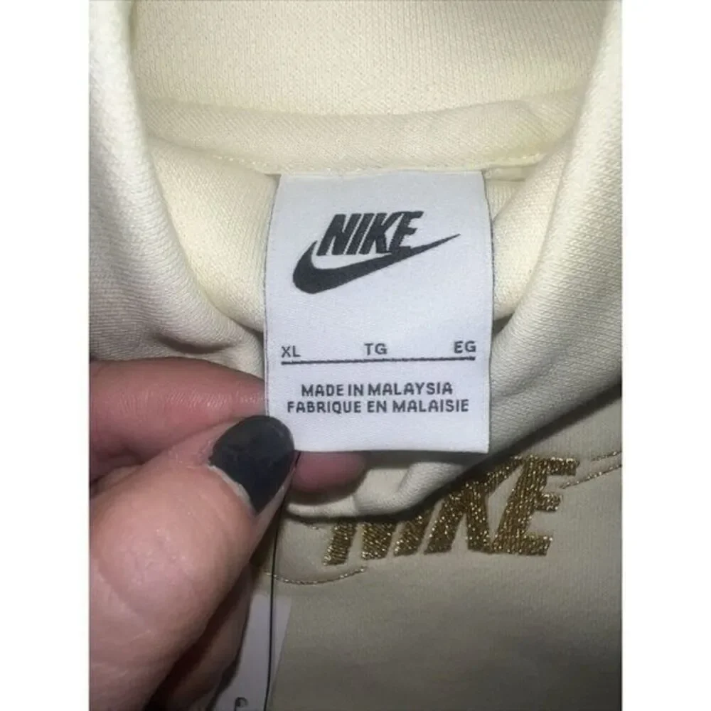 Nike Kids' Sportswear Club Fleece Mock Neck Sweatshirt XL Yellow/Gold‎ -NWT